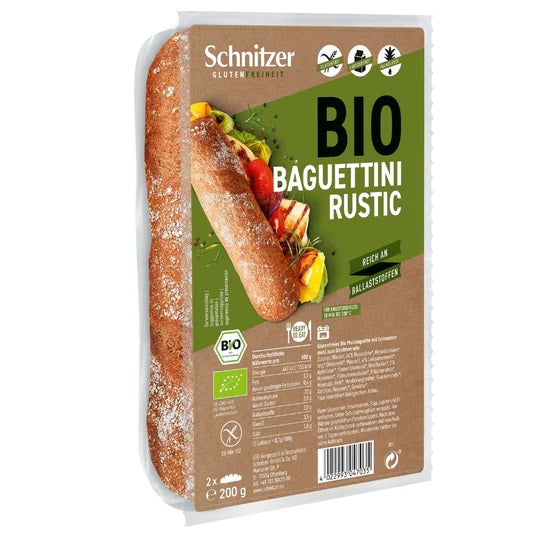 Mini Baguette Rustica Sin Gluten Bio 200g - Delicatessin