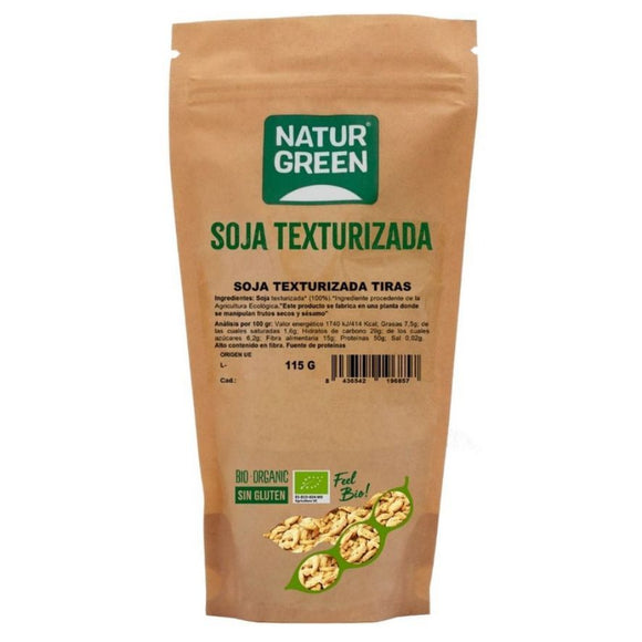 Soja Texturizada Tiras Sin Gluten Bio 115g - Delicatessin