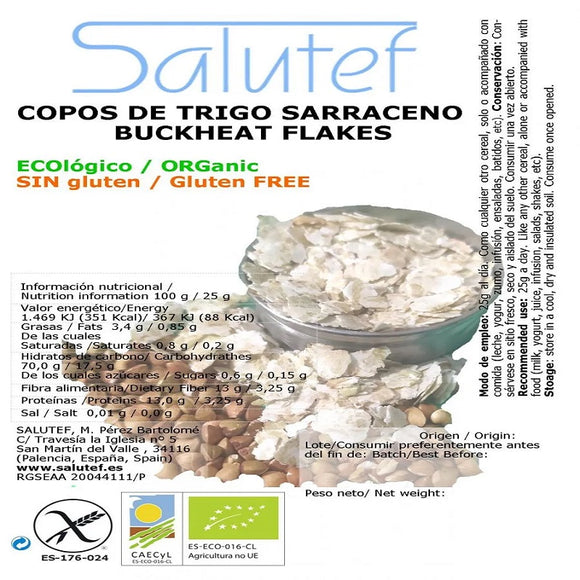 Copos de Trigo Sarraceno Bio 10kg - Delicatessin