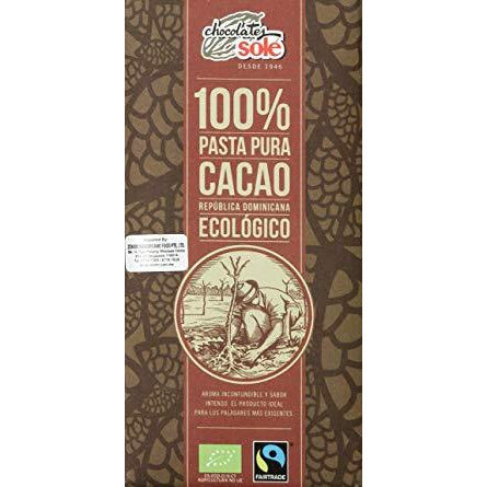 Chocolate Negro 100% Cacao Bio Fairtrade 100g - Delicatessin