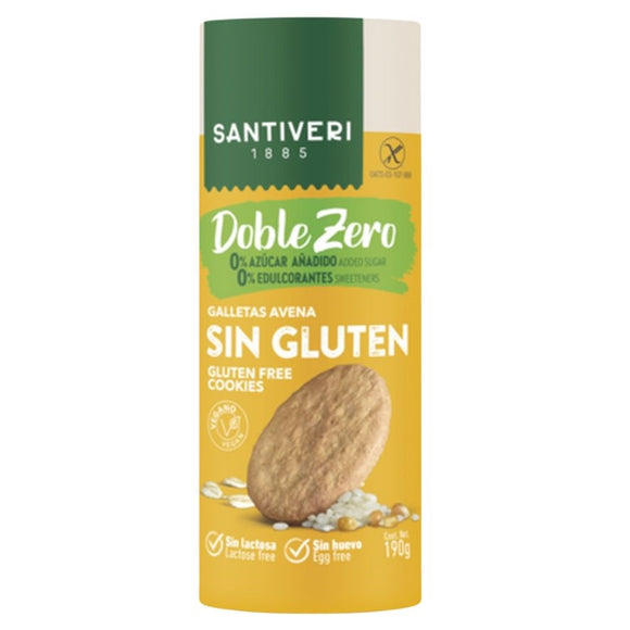 Galletas Doble Zero de Avena Sin Gluten 190g - Delicatessin