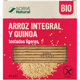 Tostadas Ligeras de Arroz Integral y Quinoa Sin Gluten Bio 85g - Delicatessin