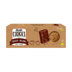 Cookies de Chocolate y Avellanas Sin Gluten Bio 135g - Delicatessin