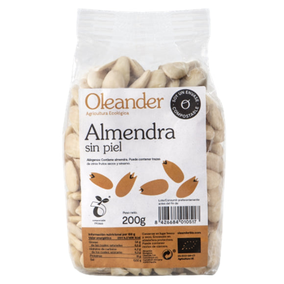 Almendra Cruda Repelada Bio 200g - Delicatessin