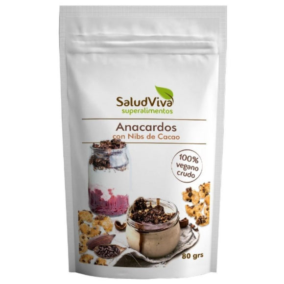 Anacardos con Nibs Cacao Bio 80g - Delicatessin