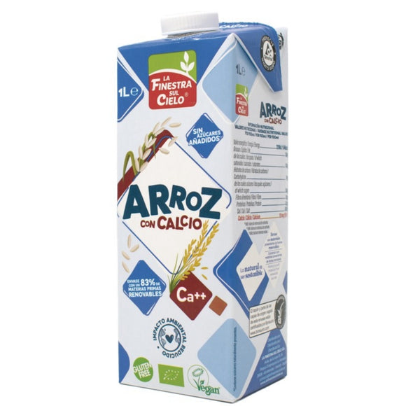 Bebida Vegetal de Arroz con Calcio Bio 6 x 1L - Delicatessin