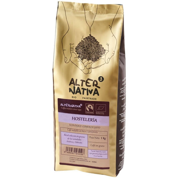 Café Hostelería en Grano Bio Fairtrade 1kg - Delicatessin