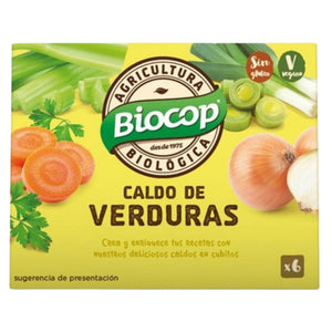 Caldo de Verduras Cubitos con Sal Bio 6 uds. - Delicatessin