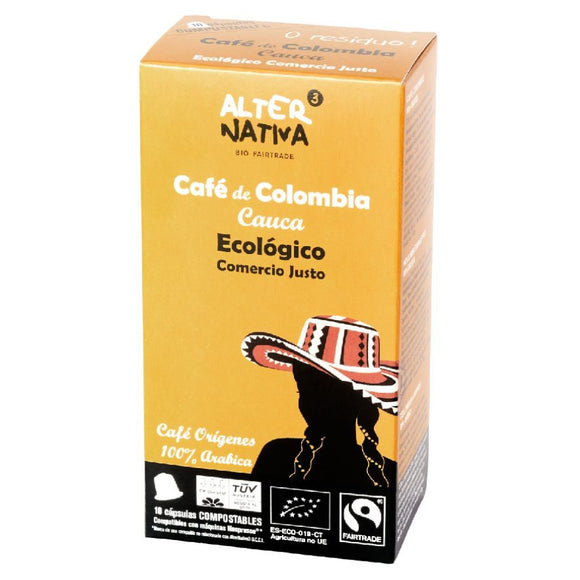 Cápsulas de Café Colombia Bio Fairtrade 10 Uds - Delicatessin
