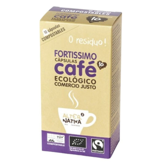 Cápsulas de Café Fortissimo Bio Fairtrade 10uds. - Delicatessin