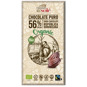 Chocolate Negro 56% Cacao Bio Fairtrade 100g - Delicatessin