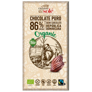 Chocolate Negro 86% Cacao Bio Fairtrade 100g - Delicatessin