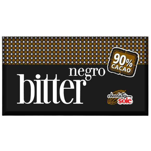 Chocolate Negro 90% Bitter 100g - Delicatessin