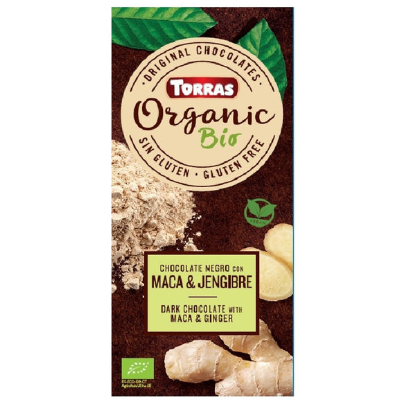 Chocolate Negro con Maca y Jengibre Bio 100g - Delicatessin