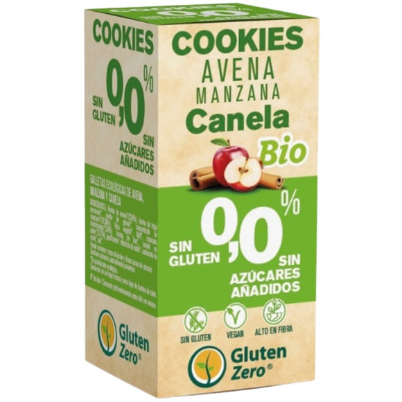 Cookies de Avena con Manzana (Sin Azúcar Añadido) Sin Gluten Bio 100g - Delicatessin