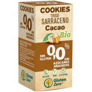 Cookies de Trigo Sarraceno con Cacao (Sin Azúcar Añadido) Sin Gluten Bio 100g - Delicatessin