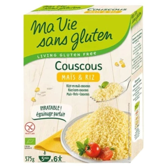 Cous Cous de Maíz y Arroz Sin Gluten Bio 375g - Delicatessin