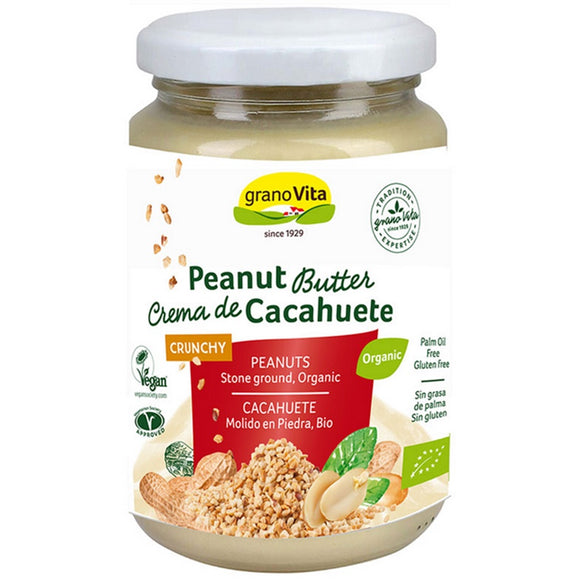 Crema de Cacahuete Crunchy 100% Pura Bio 350g - Delicatessin