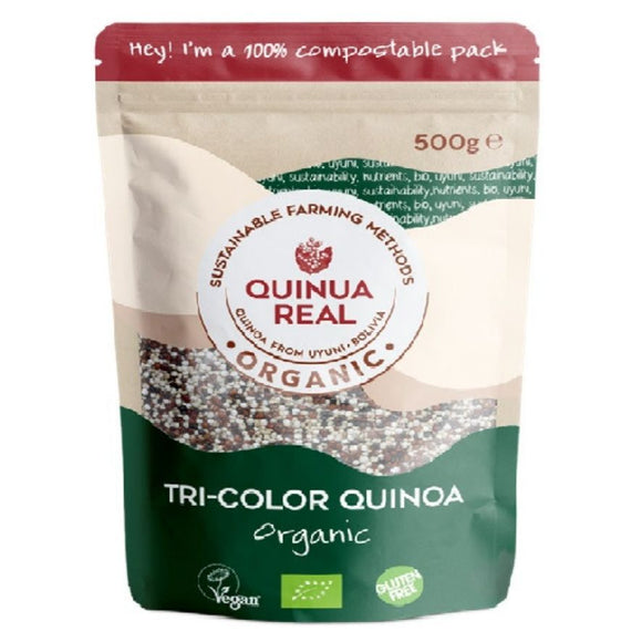 Grano de Quinoa Real Tricolor Bio Fairtrade 500g - Delicatessin