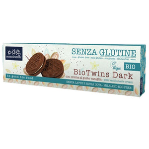 Galletas Biotwins Dark Vainilla Sin Gluten Bio 125g - Delicatessin