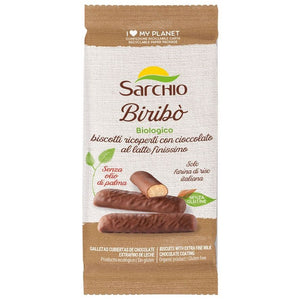 Galletas Cubiertas de Chocolate con Leche Sin Gluten Bio 130g - Delicatessin