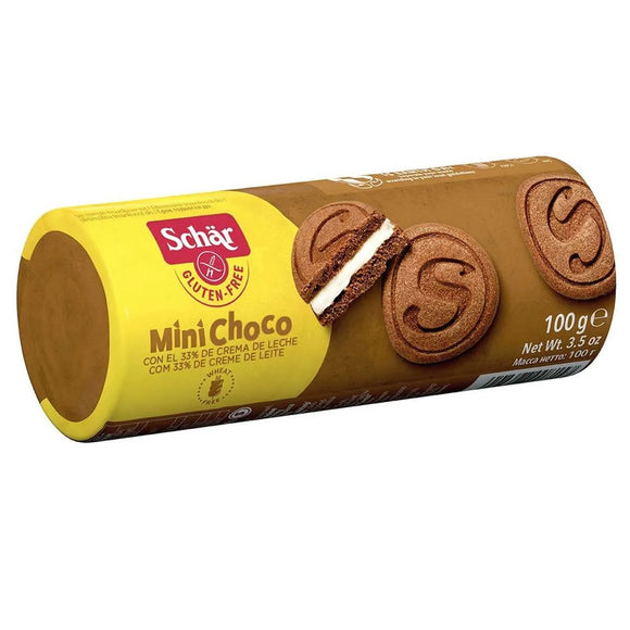 Galletas Mini Choco Rellenas de Crema de Leche Sin Gluten 100g - Delicatessin