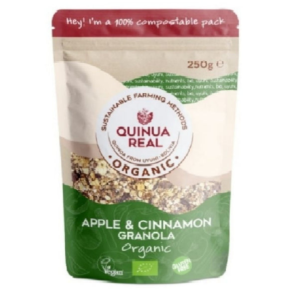 Granola de Quinoa Real con Manzana y Canela Sin Gluten Bio 360g - Delicatessin