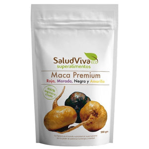 Maca Premium (Roja-Morada-Negra-Amarilla) en Polvo Bio 200g - Delicatessin