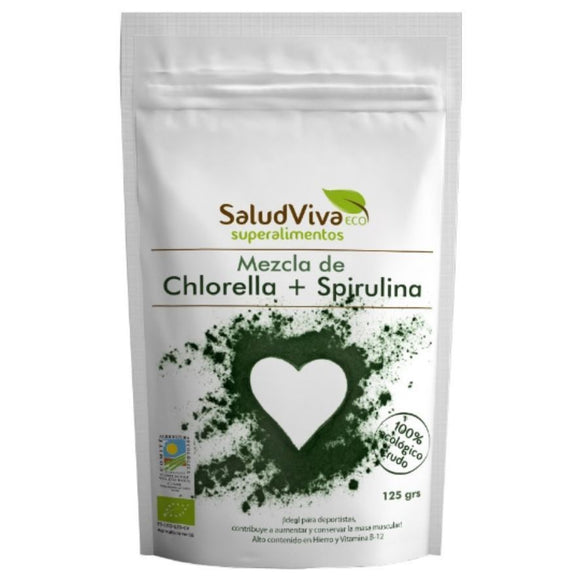 Mezcla de Chlorella y Spirulina Bio 125g - Delicatessin