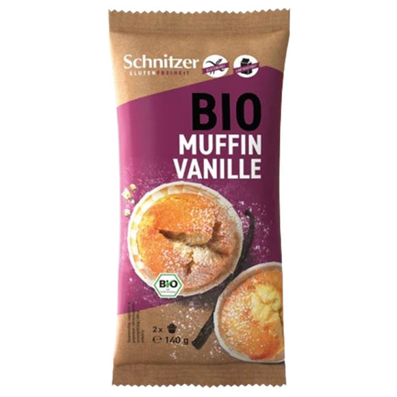 Muffins de Vainilla Sin Gluten Bio 140g - Delicatessin