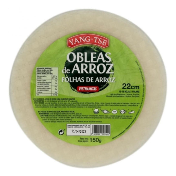 Obleas de Arroz Vietnamitas Sin Gluten 150g - Delicatessin