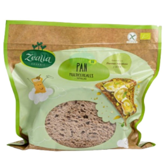 Pan Multicereales y Semillas Sin Gluten Bio 330g - Zealia