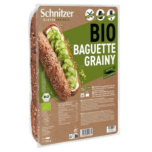 Pan Baguette Grainy con Semillas Sin Gluten Bio 160g - Delicatessin