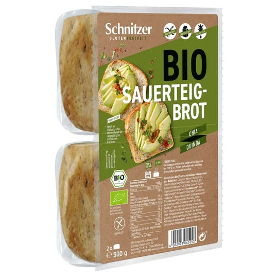 Pan de Molde con Chía y Quinoa Sin Gluten Bio 500g - Delicatessin