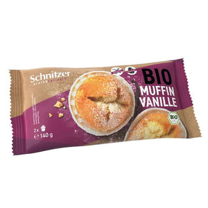 Muffins de Vainilla Sin Gluten Bio 140g - Delicatessin