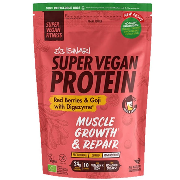 Super Vegan Protein Berris y Goji Sin Gluten Bio 400g - Delicatessin