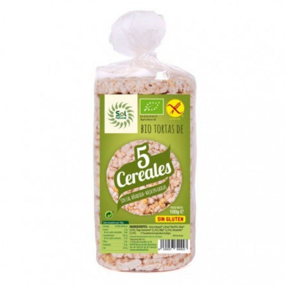 Tortitas 5 Cereales Sin Gluten Bio 100g - Delicatessin