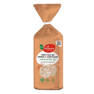 Tortitas de Arroz y Lentejas Sin Gluten Bio 115g - Delicatessin