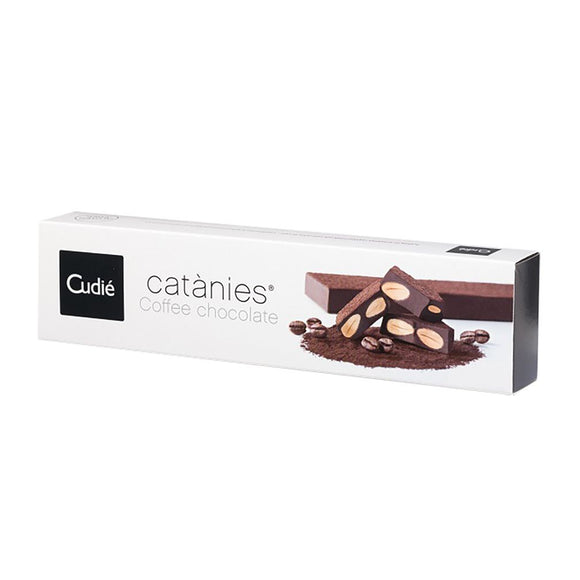 Turrón de Catanias con Chocolate Negro Sin Gluten 200g - Delicatessin