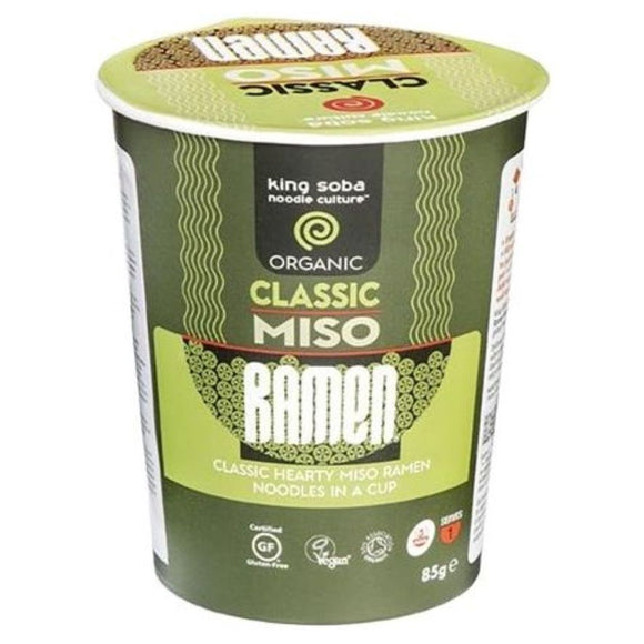 Vaso de Sopa Ramen con Miso Sin Gluten Bio 85g - Delicatessin