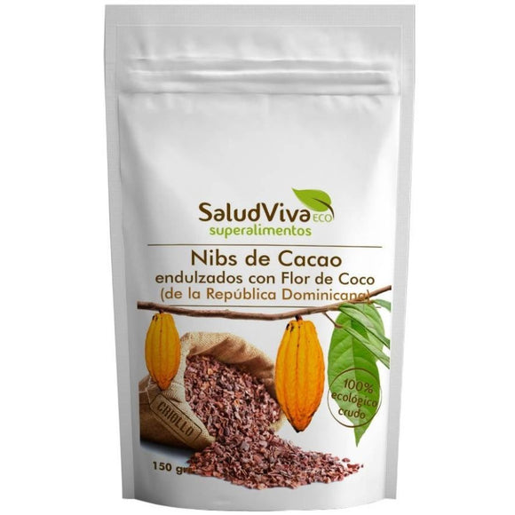 Nibs de Cacao Endulzadas con Flor de Coco Bio 150g  - Delicatessin