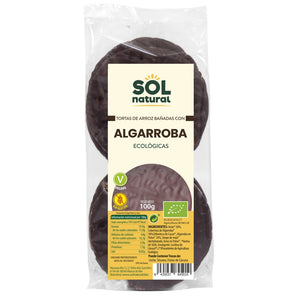 Tortas de Arroz con Cobertura de Algarroba Sin Gluten Bio 100g - Delicatessin