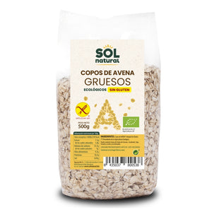 Copos de Avena Integral Gruesos Sin Gluten Bio 500g - Delicatessin