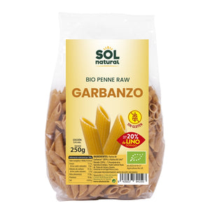 Penne de Garbanzo con Lino Sin Gluten Bio 250g - Delicatessin