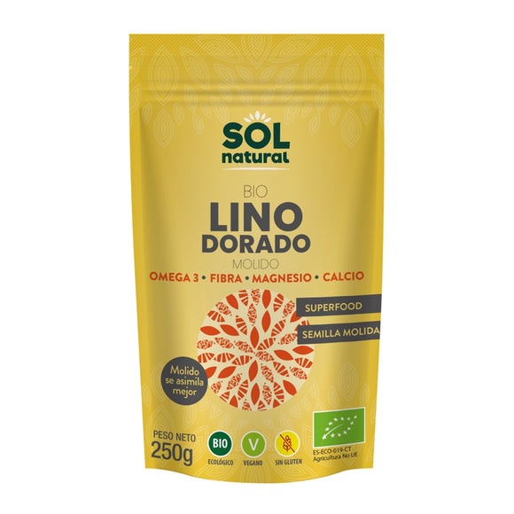 Semillas de Lino Dorado Molidas Bio 250g - Delicatessin