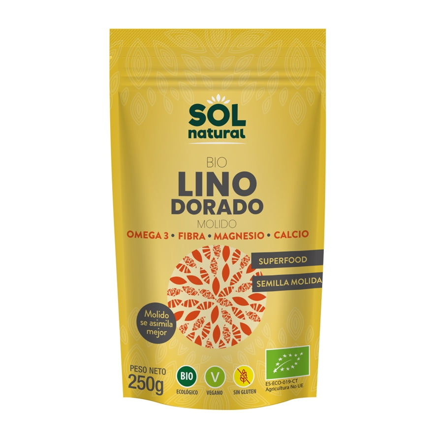 Semillas de Lino Dorado Molidas Bio 250g