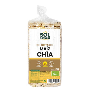 Tortitas de Maíz con Chía Sin Gluten Bio 120g - Delicatessin