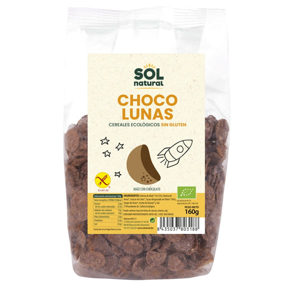 Choco Lunas Sin Gluten Bio 160g - Delicatessin