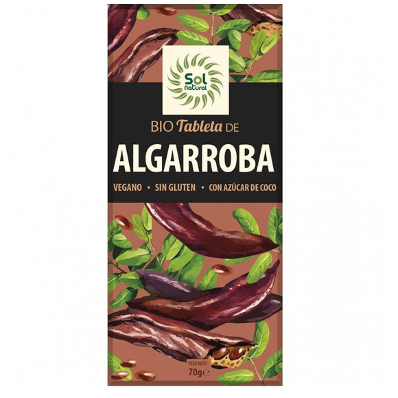 Chocolate de Algarroba Sin Gluten Bio 70g
