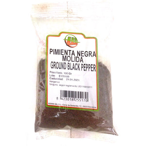 Pimienta Negra Molida 130g - Delicatessin